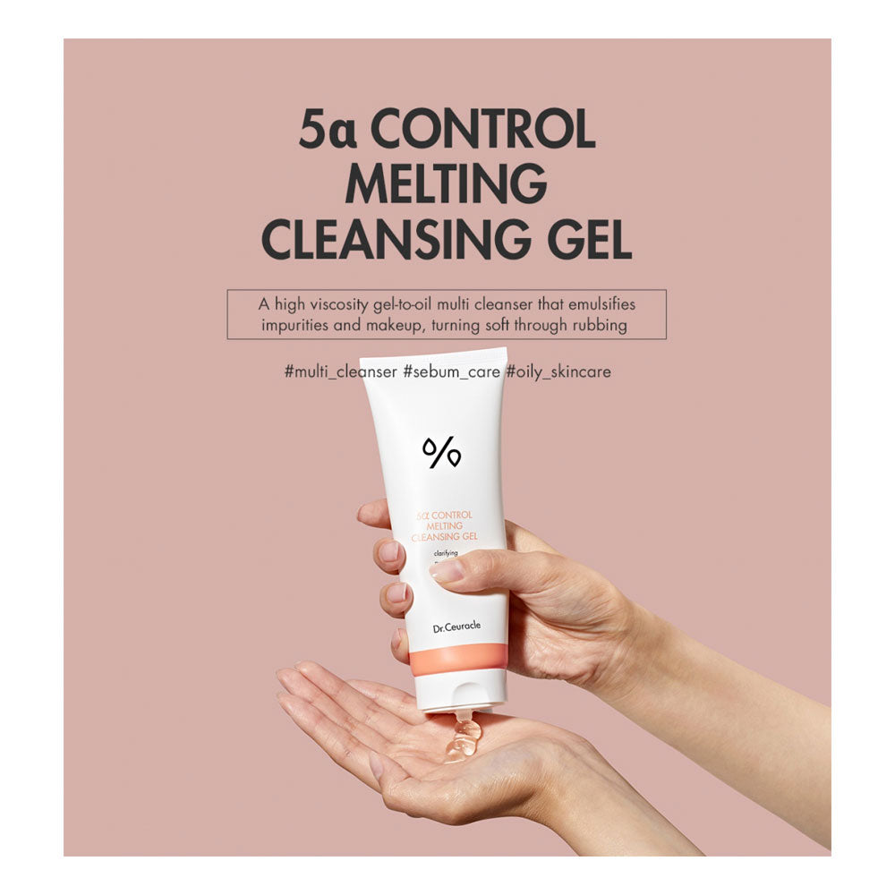 DR. CEURACLE 5a Control Melting Cleansing Gel - Peaches&Creme Shop Korean Skincare Malta