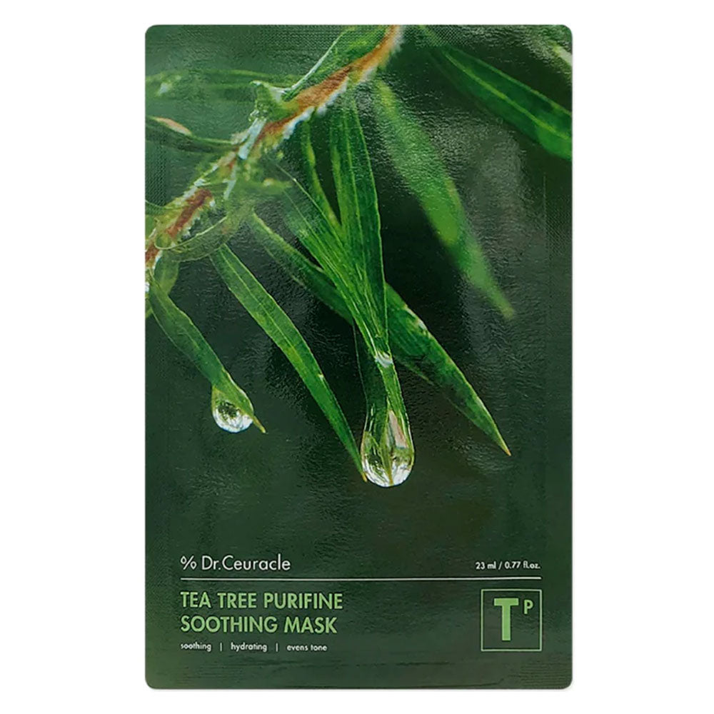 DR. CEURACLE Tea Tree Purifine Soothing Mask - Peaches&Creme Shop Korean Skincare Malta