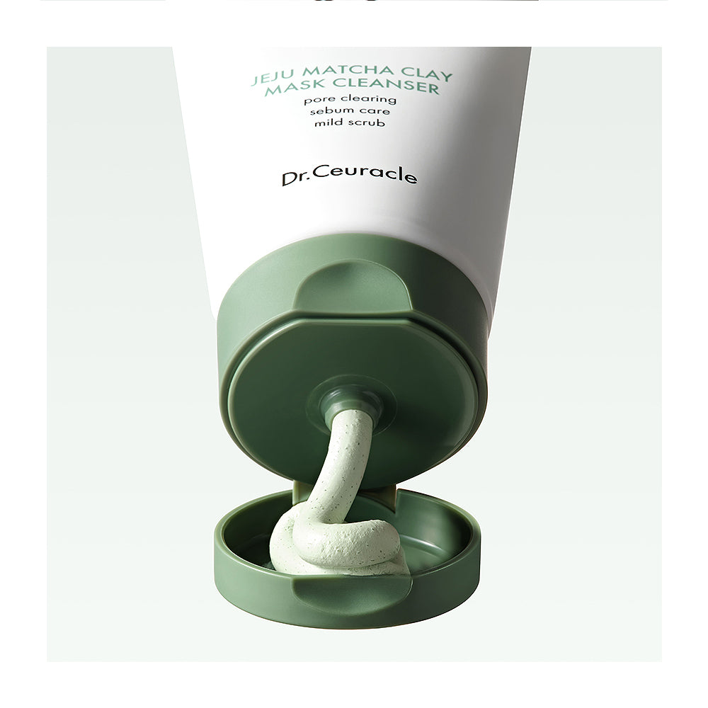 DR. CEURACLE Jeju Matcha Clay Mask Cleanser - Peaches&amp;Creme Shop Korean Skincare Malta