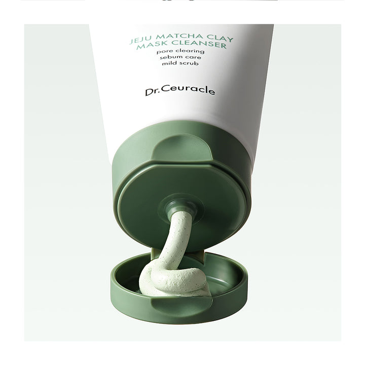 DR. CEURACLE Jeju Matcha Clay Mask Cleanser - Peaches&amp;Creme Shop Korean Skincare Malta