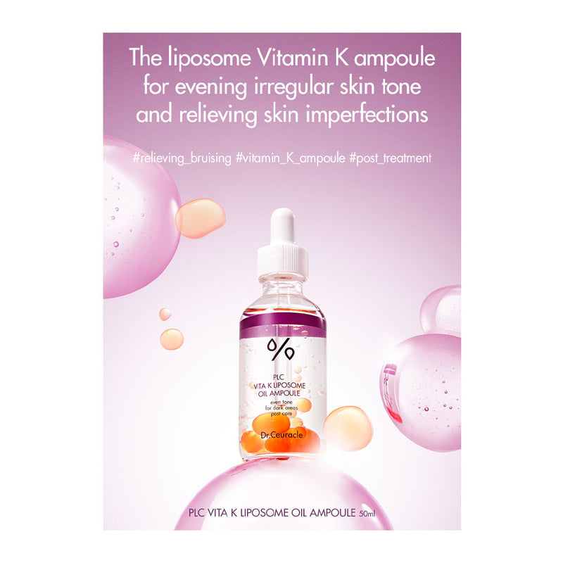 DR. CEURACLE PLC Vita K Liposome Oil Ampoule - Peaches&Creme Shop Korean Skincare Malta