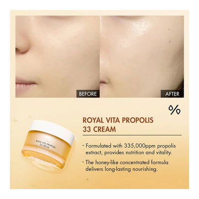DR. CEURACLE Royal Vita Propolis 33 Cream - Peaches&Creme Shop Korean Skincare Malta