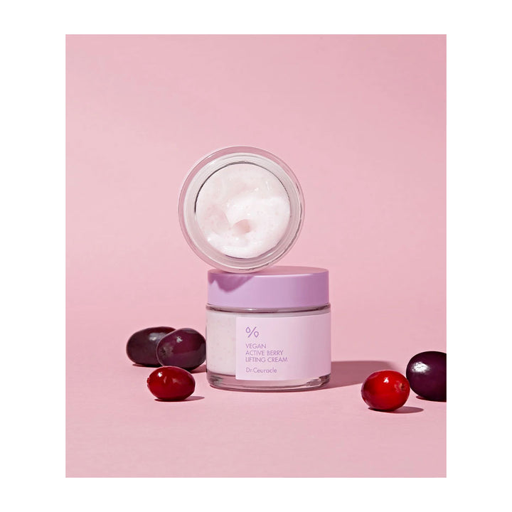 DR.CEURACLE Vegan Active Berry Lifting Cream - Peaches&Creme Shop Korean Skincare Malta