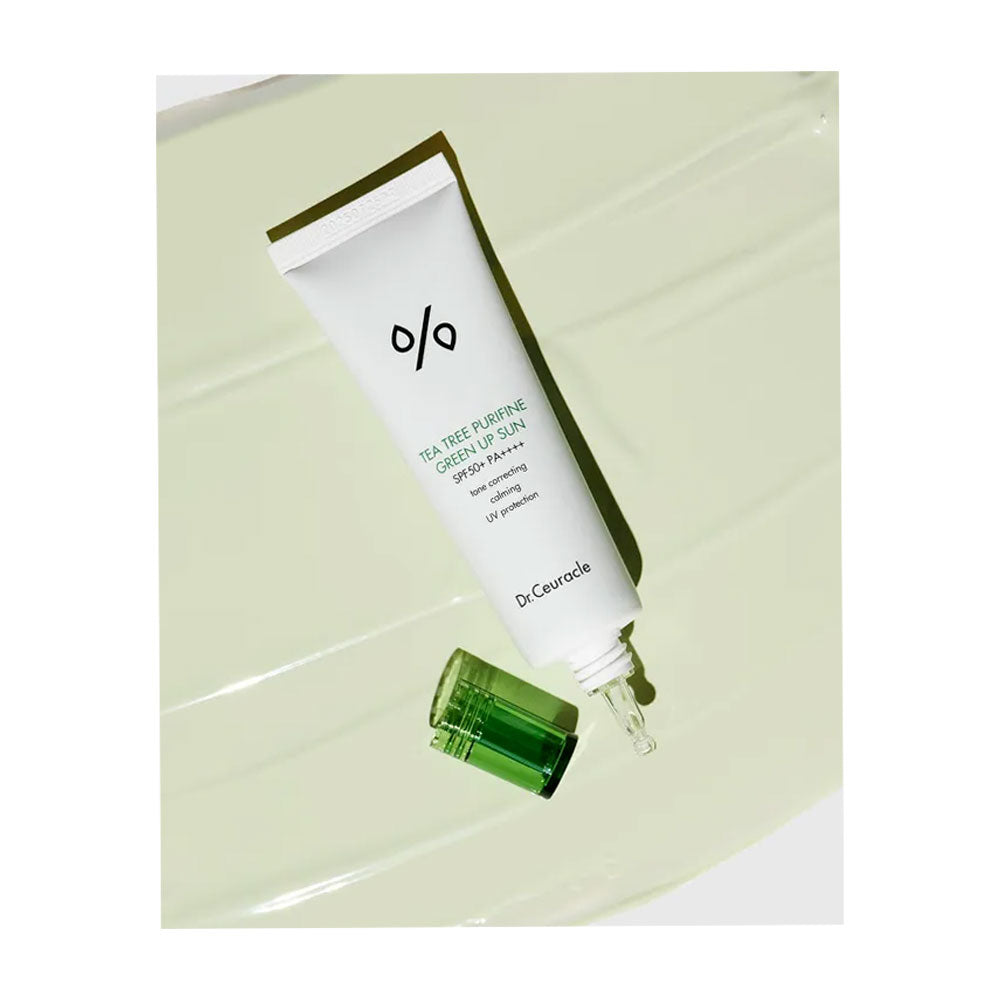 DR.CEURACLE Tea Tree Purifine Green Up Sun  - Peaches&Creme Shop Korean Skincare Malta