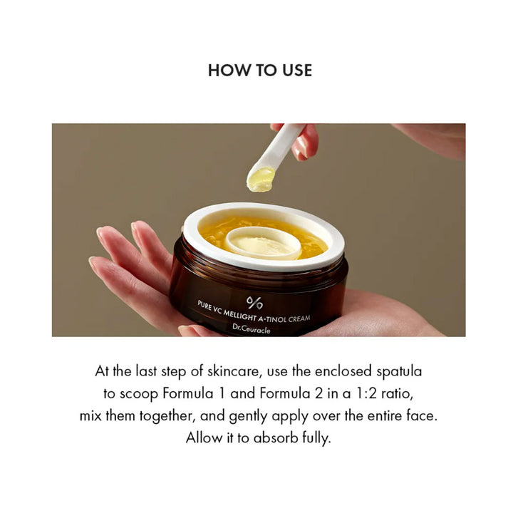DR.CEURACLE Pure VC Mellight A-Tinol Cream - Peaches&Creme Shop Korean Skincare Malta