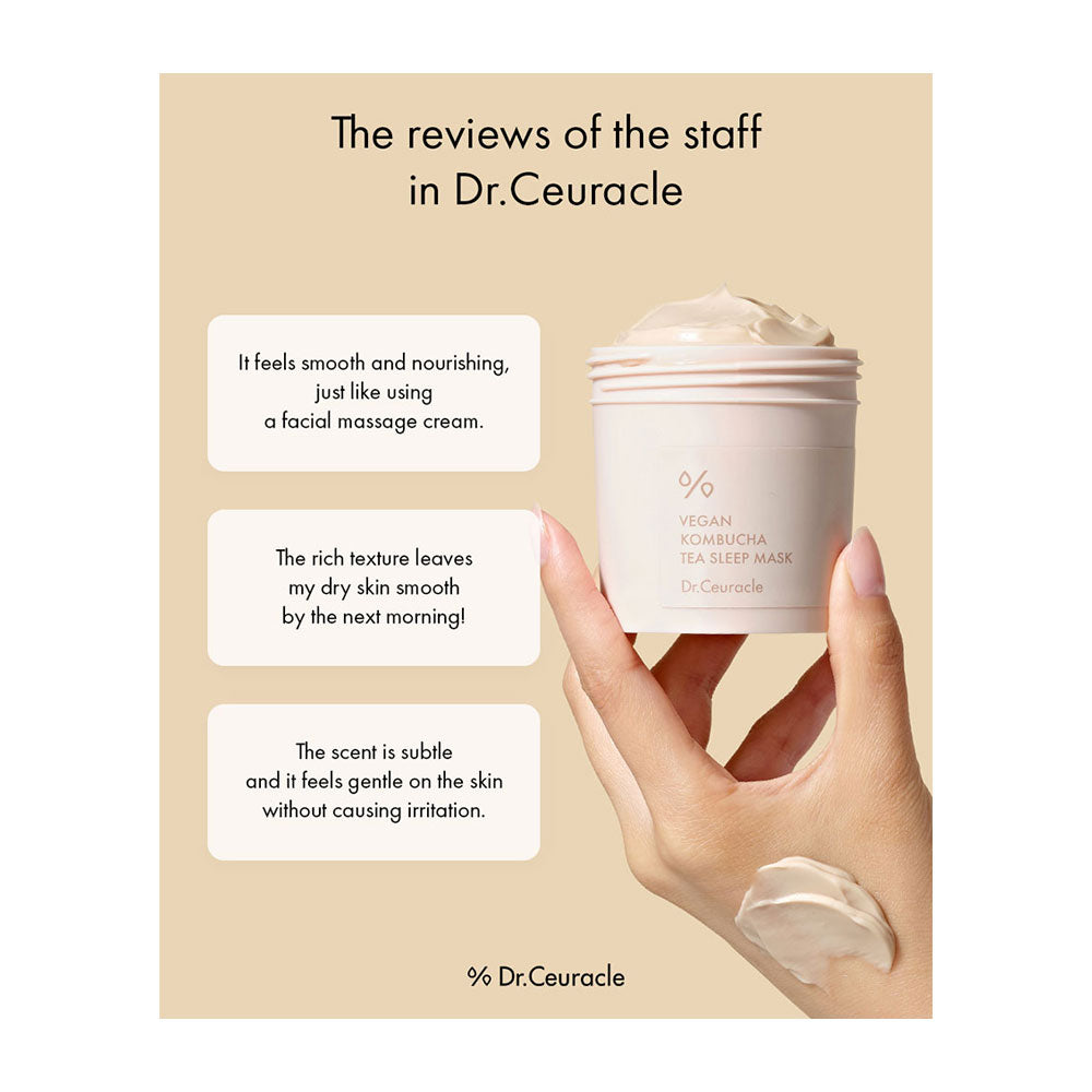 Dr.Ceuracle Vegan Kombucha Tea Sleep Mask - Peaches&Creme Shop Korean Skincare Malta