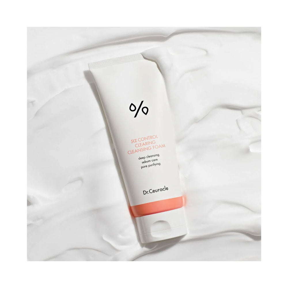 DR.CEURACLE 5a Control Clearing Cleansing Foam - Peaches&Creme Shop Korean Skincare Malta
