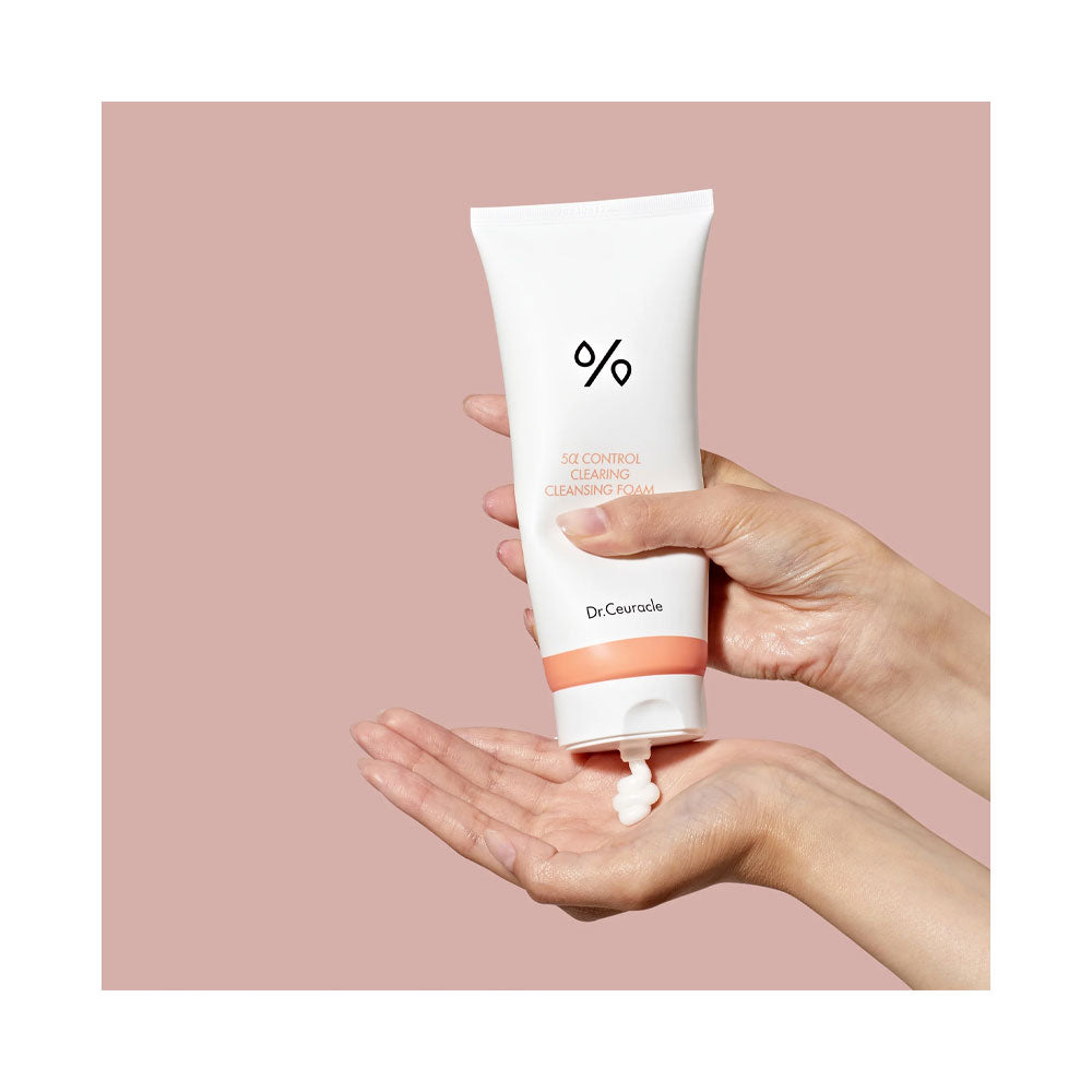 DR.CEURACLE 5a Control Clearing Cleansing Foam - Peaches&Creme Shop Korean Skincare Malta