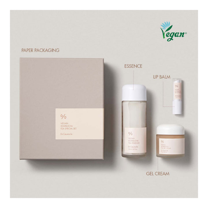 Dr.Ceuracle Vegan Kombucha Special Set - Peaches&Creme Shop Korean Skincare Malta