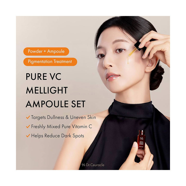 DR.CEURACLE Pure VC Mellight Ampoule Set - Peaches&Creme Shop Korean Skincare Malta