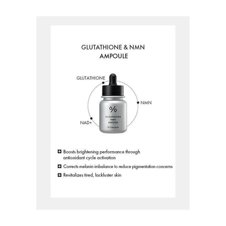 DR.CEURACLE Glutathione & NMN Ampoule - Peaches&Creme Shop Korean Skincare Malta