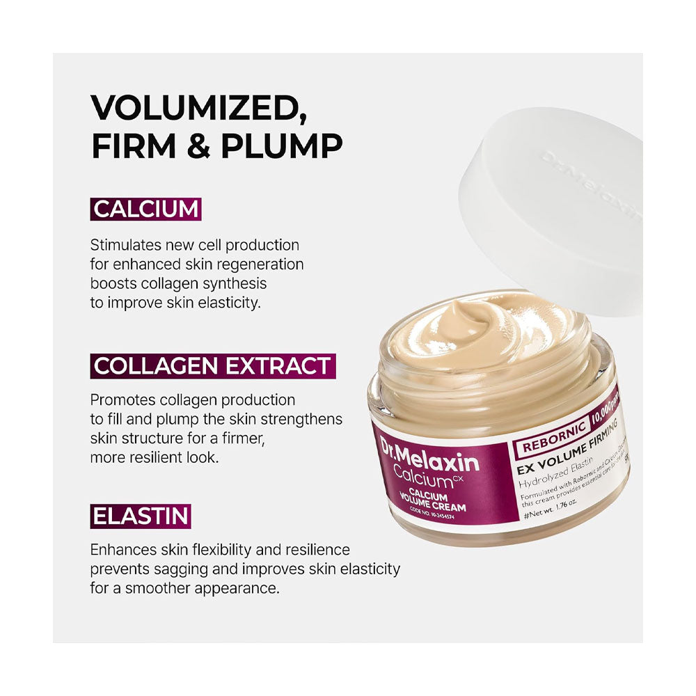 Melanin Calcium jar with cream on a white background