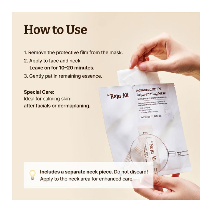 DR. REJU-ALL Advanced PDRN Rejuvenating Mask - Peaches&Creme Shop Korean Skincare Malta