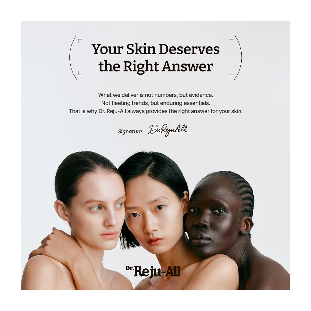 A square promotional graphic with a light gray background featuring three women of different skin tones from the shoulders up, with text above reading &