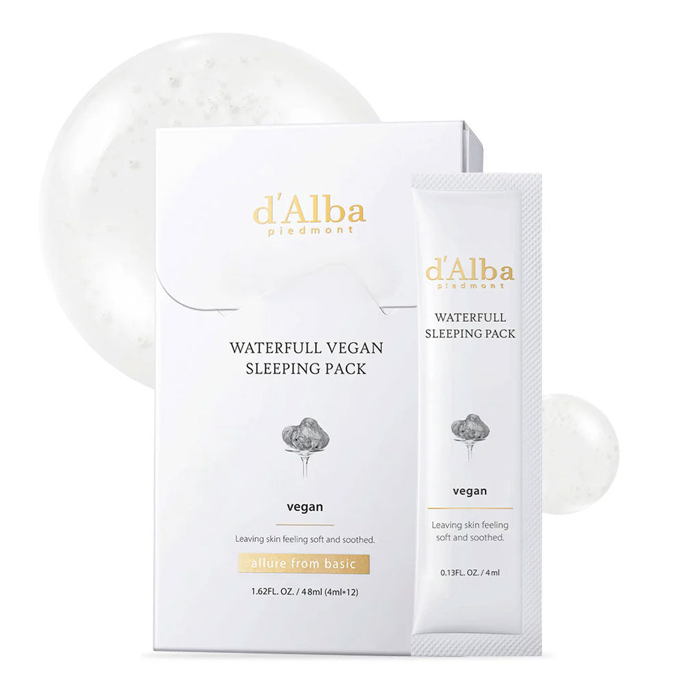 d'ALBA Waterfull Vegan Sleeping Pack - Peaches&Creme Shop Korean Skincare Malta