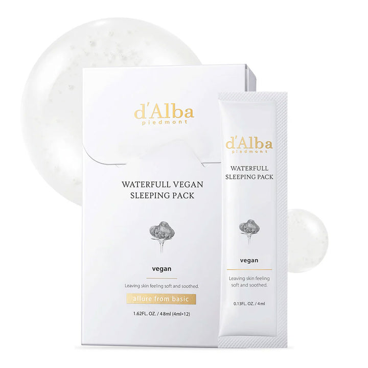 d'ALBA Waterfull Vegan Sleeping Pack - Peaches&Creme Shop Korean Skincare Malta