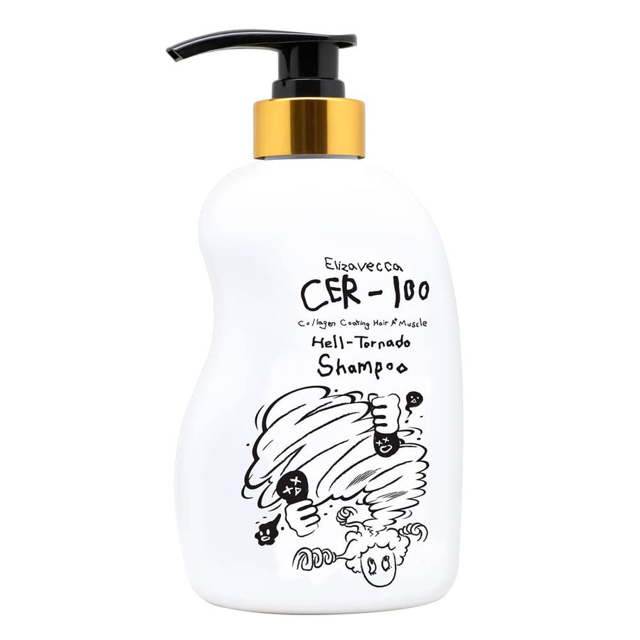 ELIZAVECCA CER-100 Collagen Coating A+ Muscle Tornado Shampoo - Peaches&Creme Shop Korean Skincare Malta