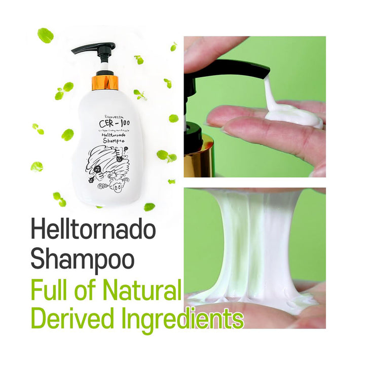 ELIZAVECCA CER-100 Collagen Coating A+ Muscle Tornado Shampoo - Peaches&Creme Shop Korean Skincare Malta