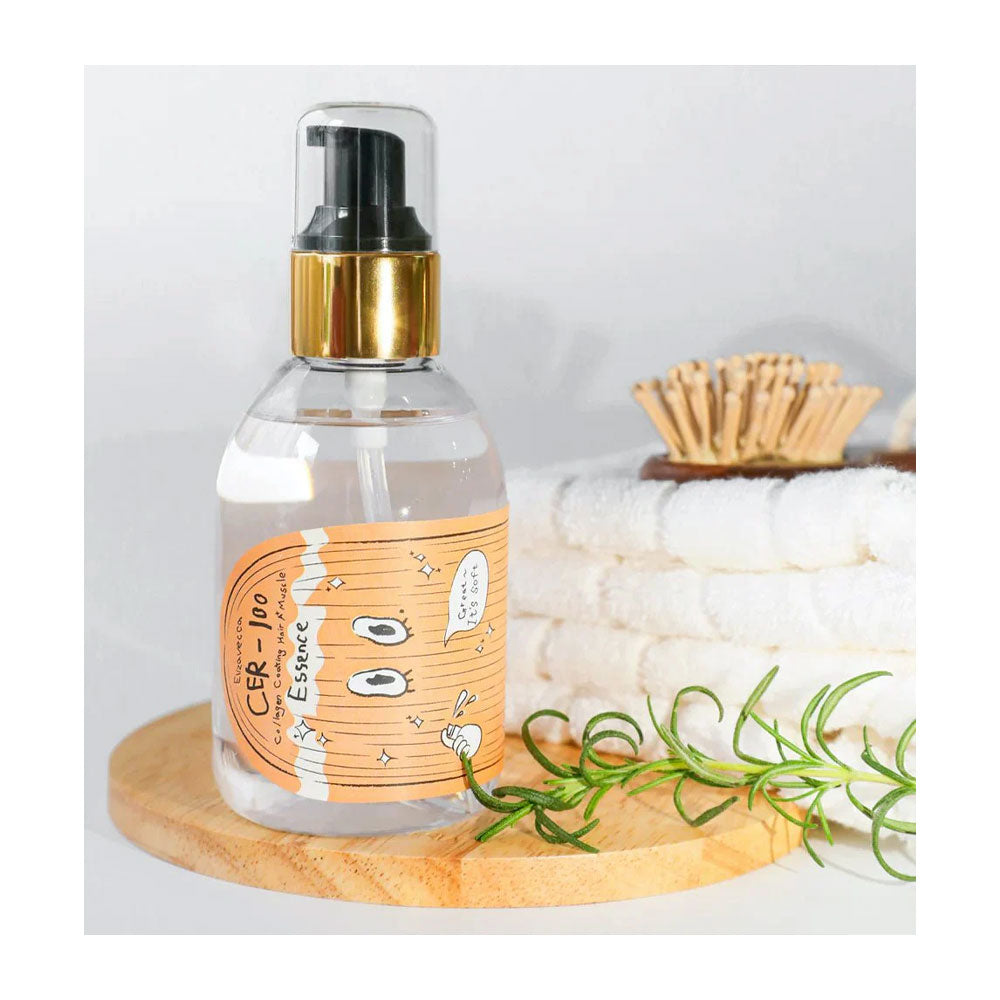ELIZAVECCA CER-100 Collagen Coating Hair A+ Muscle Essence - Peaches&Creme Shop Korean Skincare Malta