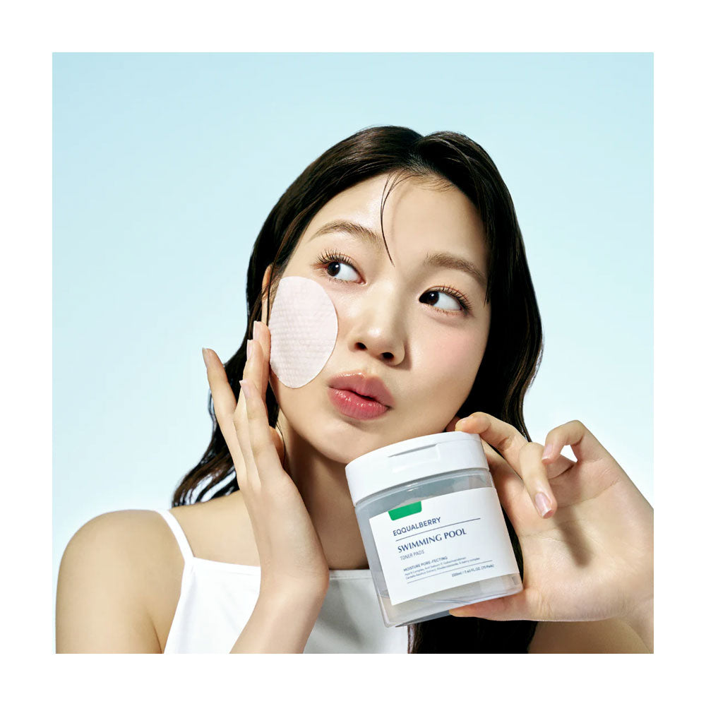 EQQUALBERRY Swimming Pool Toner Pads - Peaches&Creme Shop Korean Skincare Malta