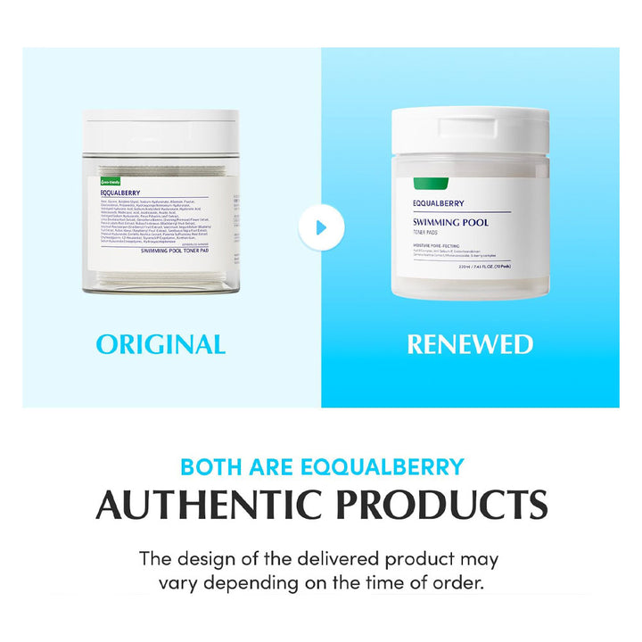 EQQUALBERRY Swimming Pool Toner Pads - Peaches&Creme Shop Korean Skincare Malta