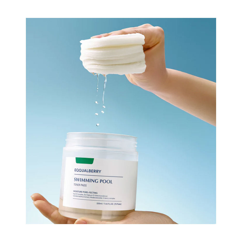 EQQUALBERRY Swimming Pool Toner Pads - Peaches&Creme Shop Korean Skincare Malta