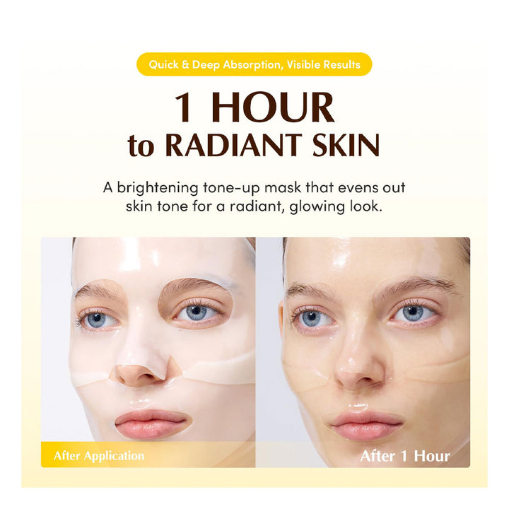 EQQUALBERRY Collagen Glow Up Hydrogel Mask - Peaches&Creme Shop Korean Skincare Malta