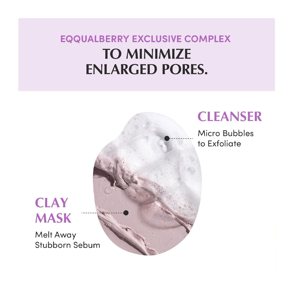 EQQUALBERRY Purple Rice Pore Purifying Pack Cleanser - Peaches&Creme Shop Korean Skincare Malta