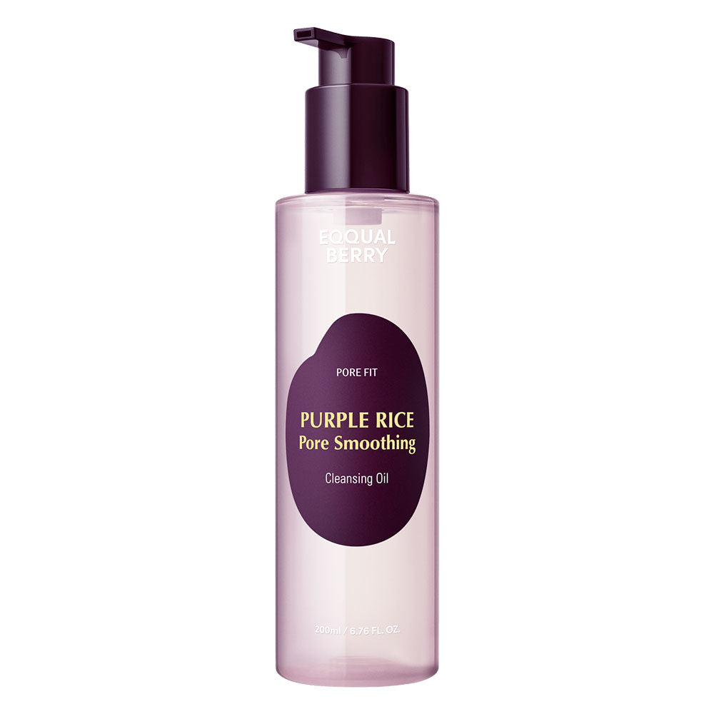 EQQUALBERRY Purple Rice Pore Smoothing Cleansing Oil - Peaches&Creme Shop Korean Skincare Malta