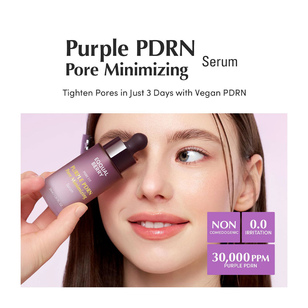 EQQUALBERRY Purple PDRN Pore Minimizing Serum - Peaches&Creme Shop Korean Skincare Malta