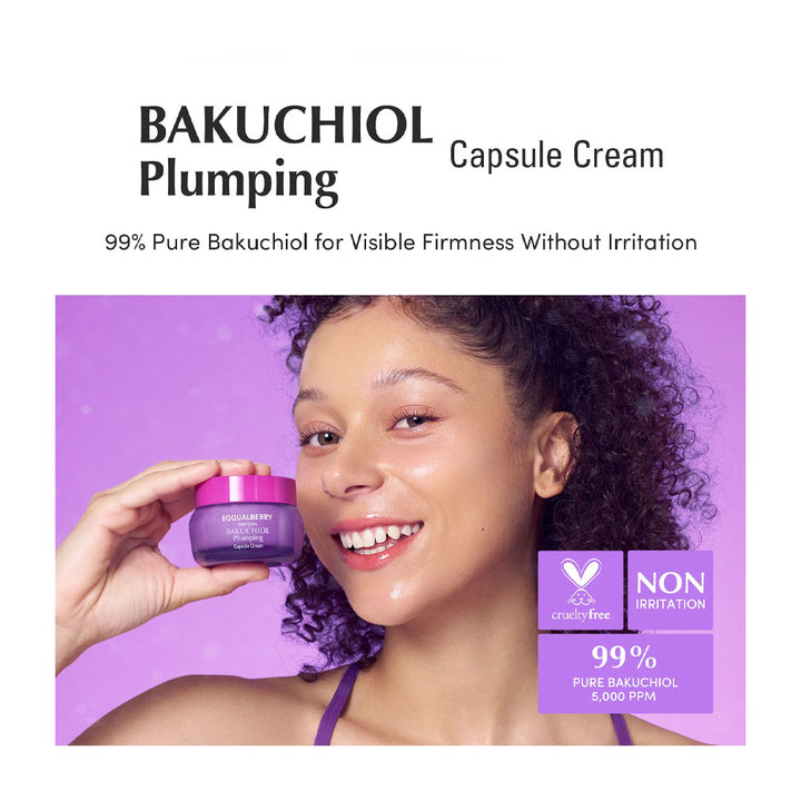 EQQUALBERRY Bakuchiol Plumping Capsule Cream - Peaches&Creme Shop Korean Skincare Malta