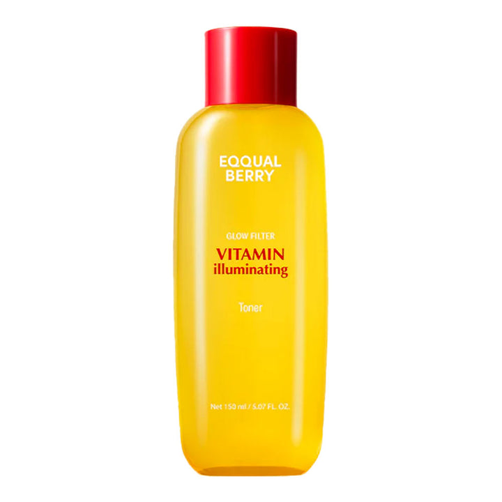 Yellow bottle with red cap labeled Eqqualberry&