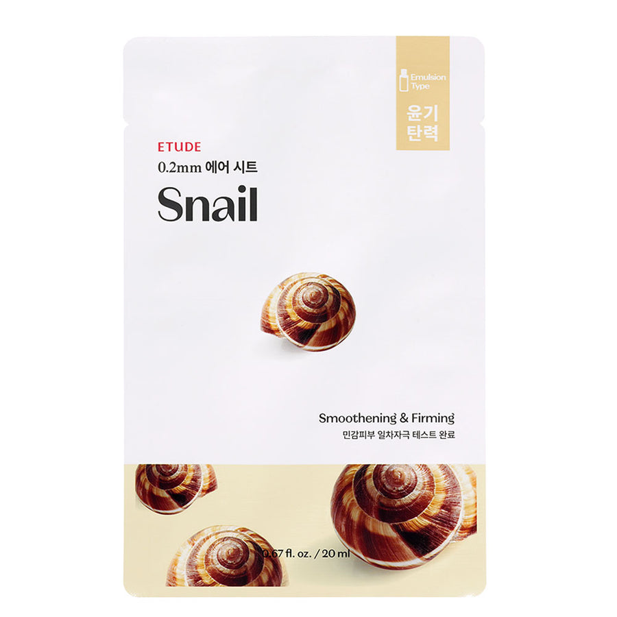 ETUDE 0.2 Therapy Air Mask [SNAIL] - Peaches&Creme Shop Korean Skincare Malta