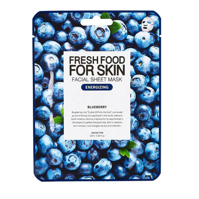 FARMSKIN Superfood For Skin Facial Sheet Mask BLUEBERRY - Peaches&Creme Shop Korean Skincare Malta