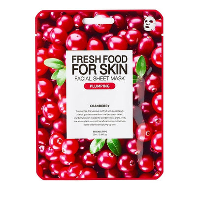 FARMSKIN Superfood For Skin Facial Sheet Mask CRANBERRY - Peaches&Creme Shop Korean Skincare Malta