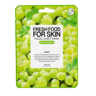 FARMSKIN Superfood For Skin Facial Sheet Mask GRAPE - Peaches&Creme Shop Korean Skincare Malta 