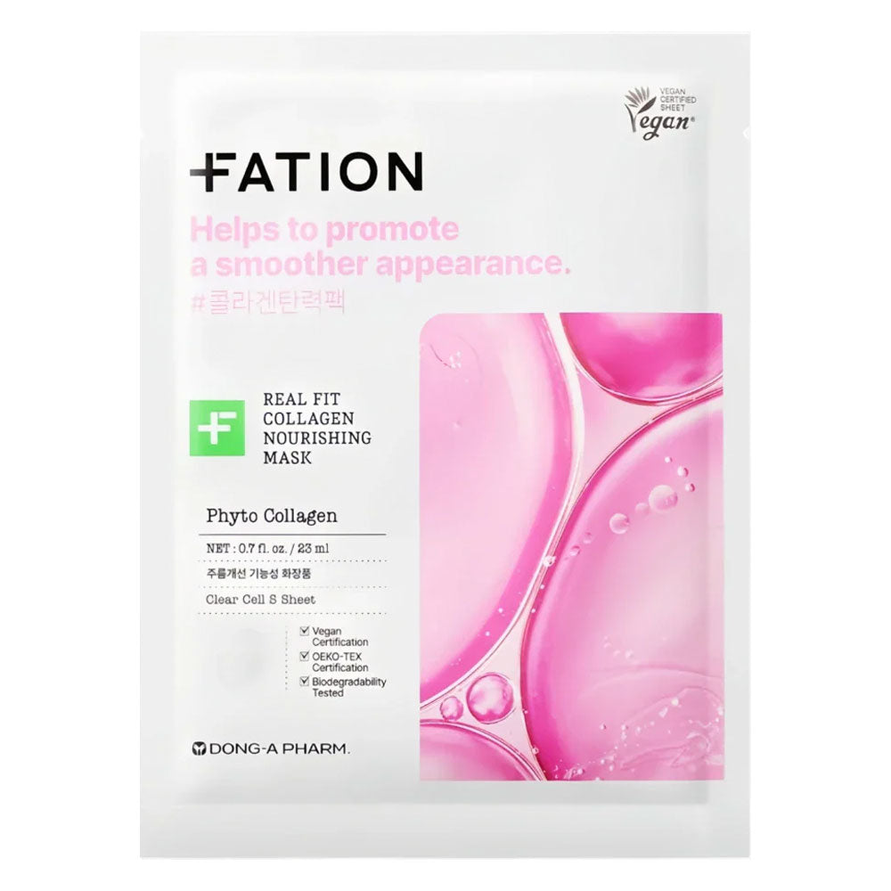 FATION Real Fit Collagen Firming Mask - Peaches&Creme Shop Korean Skincare Malta