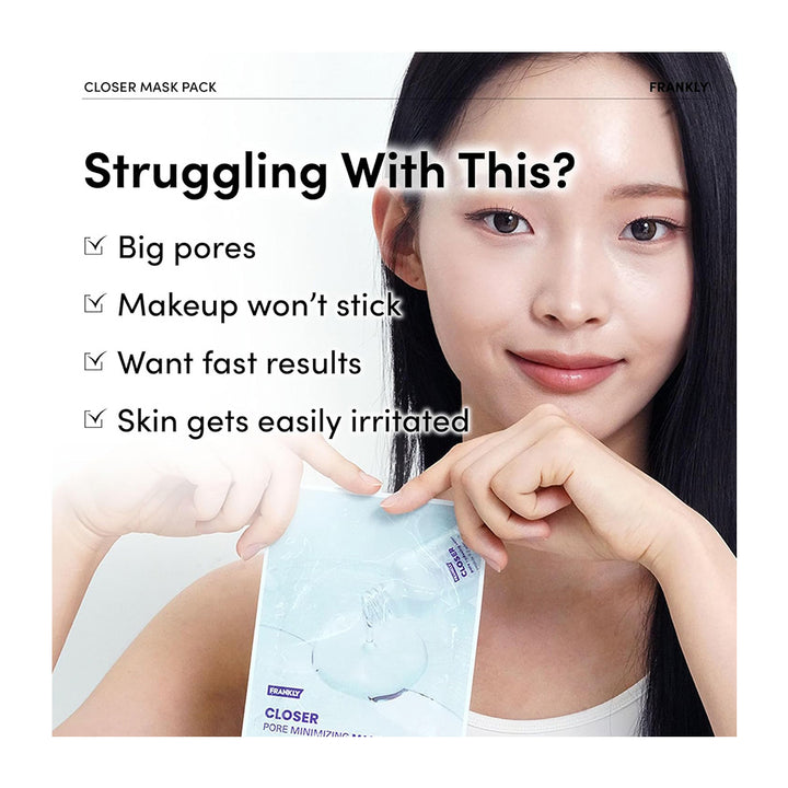FRANKLY Closer Pore Minimizing Mask Pack - Peaches&Creme Shop Korean Skincare Malta