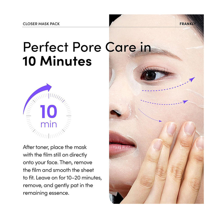 FRANKLY Closer Pore Minimizing Mask Pack - Peaches&Creme Shop Korean Skincare Malta