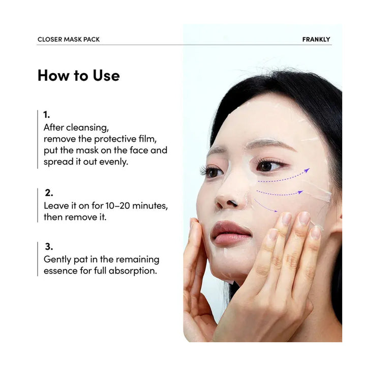 FRANKLY Closer Pore Minimizing Mask Pack - Peaches&Creme Shop Korean Skincare Malta