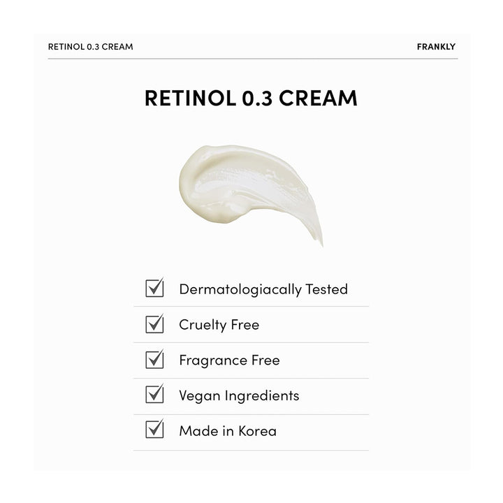FRANKLY Retinol 0.3% Cream - Peaches&Creme Shop Korean Skincare Malta