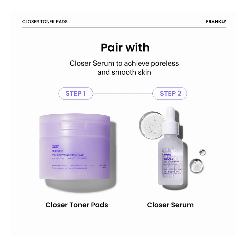 FRANKLY Closer Rice Jelly Toner Pads - Peaches&Creme Shop Korean Skincare Malta
