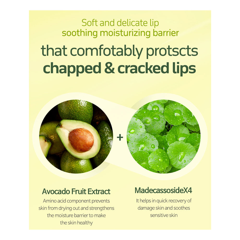 FRUDIA Avocado Cica Relief Lip Balm - Peaches&Creme Shop Korean Skincare Malta