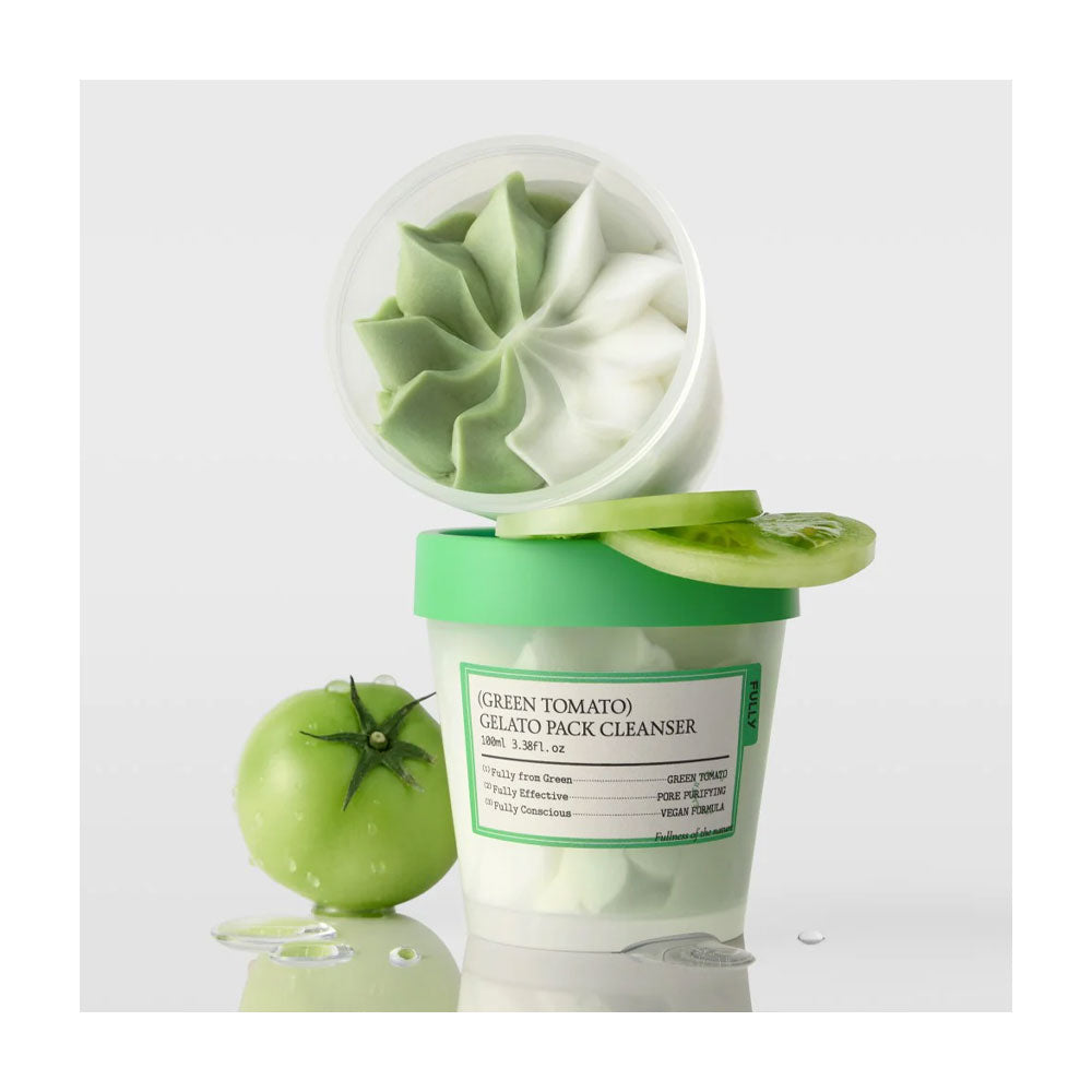 FULLY Green Tomato Gelato Pack Cleanser - Peaches&Creme Shop Korean Skincare Malta