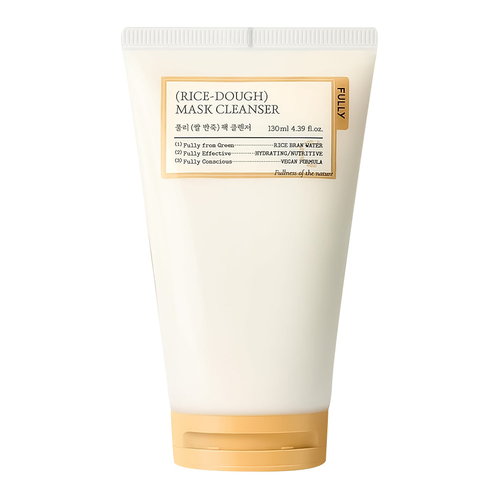 Tube of FULY Rice-Dough Mask Cleanser on a white background