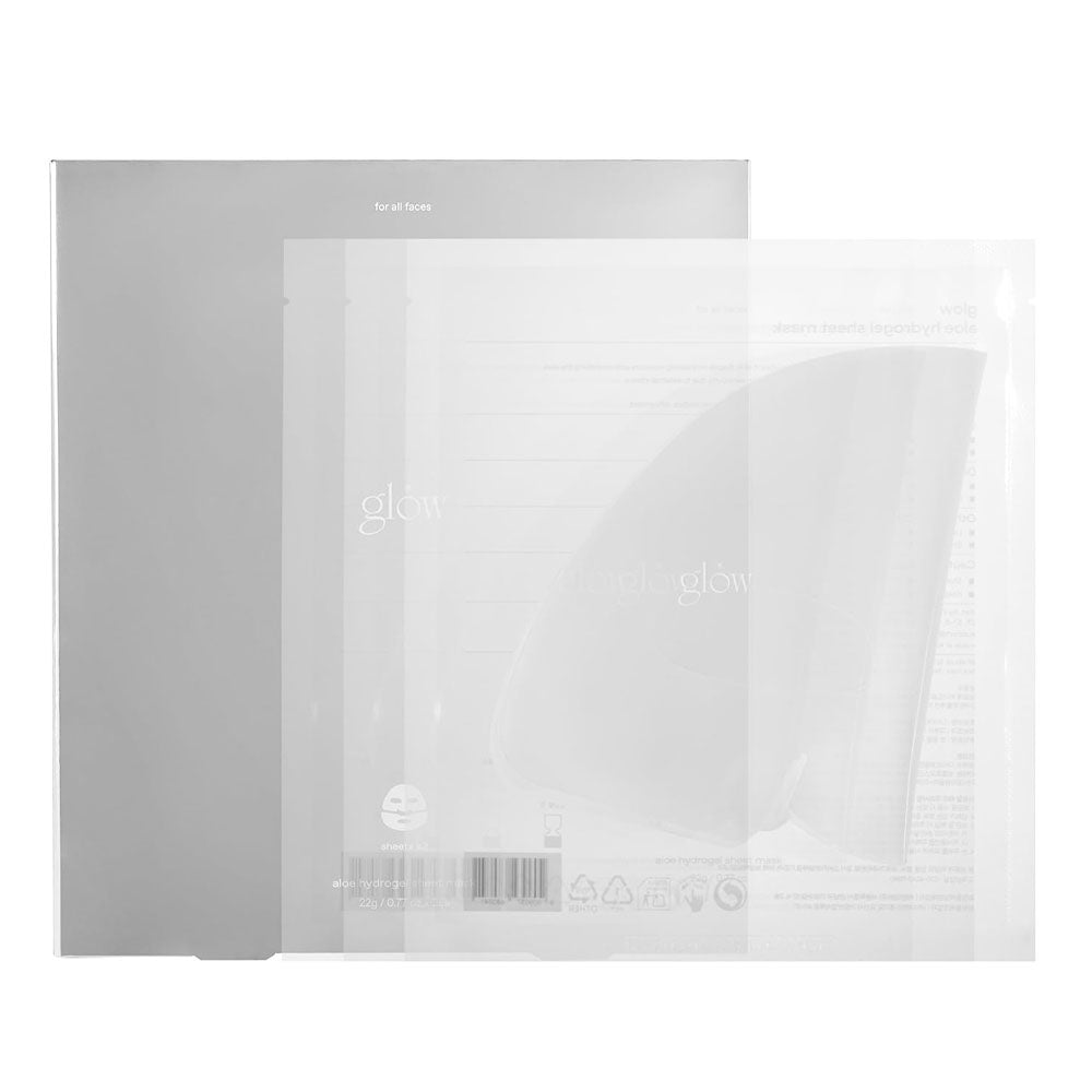 GLOW Aloe Hydrogel Sheet Mask - Peaches&Creme Shop Korean Skincare Malta