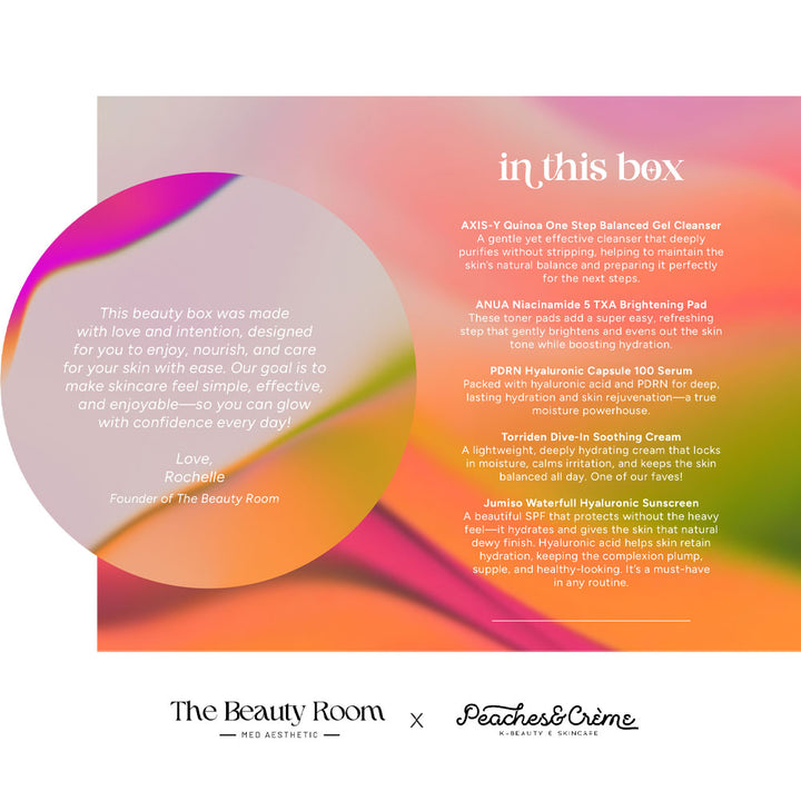 The Glow & Hydrate Edit Skincare Set - Peaches&Creme Shop Korean Skincare Malta