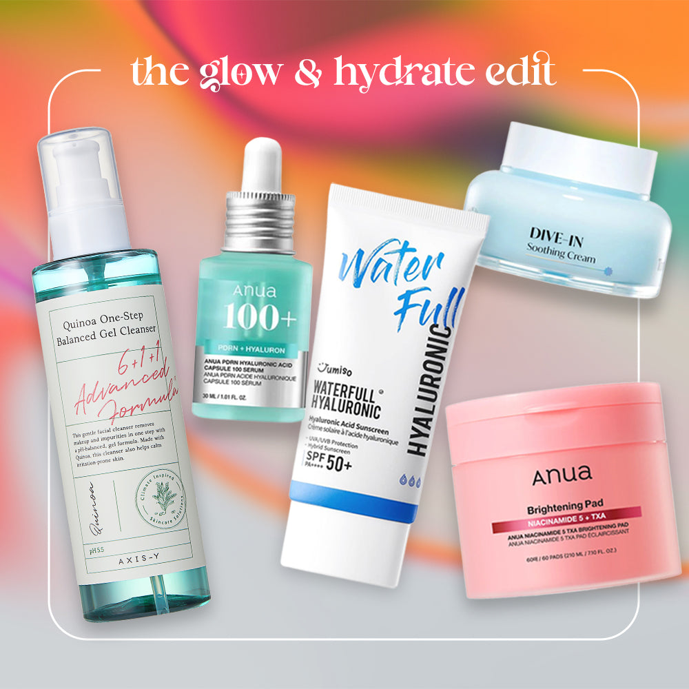 The Glow & Hydrate Edit Skincare Set - Peaches&Creme Shop Korean Skincare Malta