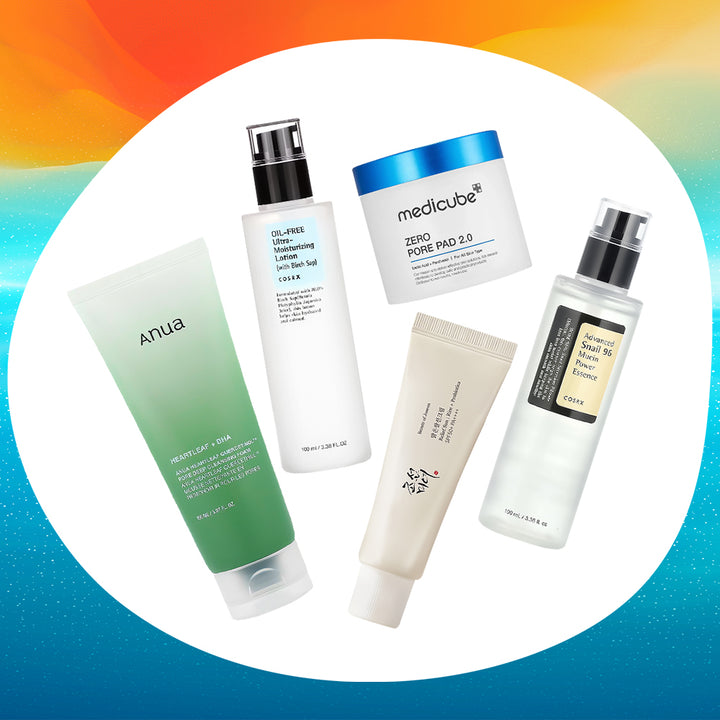 The Glow &amp; Hydrate Edit Skincare Set - Peaches&amp;Creme Shop Korean Skincare Malta