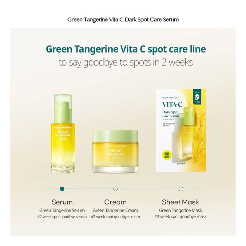 GOODAL Green Tangerine Vita C Dark Spot Serum - Peaches&Creme Shop Korean Skincare Malta